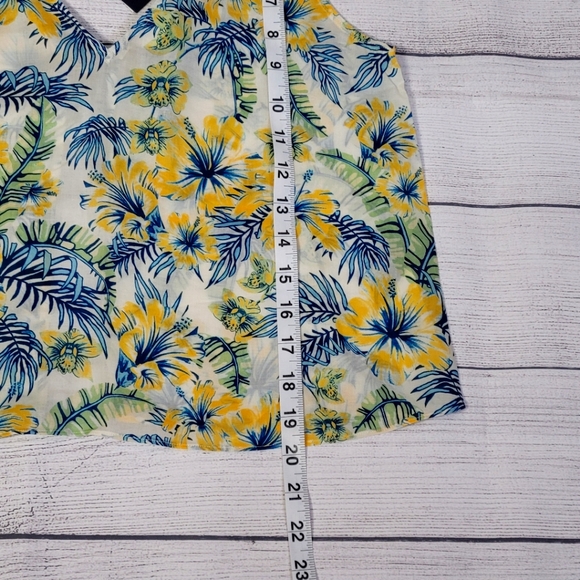 Aritzia Wilfred Free Kempner Lightweight Tie Back Flyaway Tank Top Tropical Sm - Picture 8 of 11